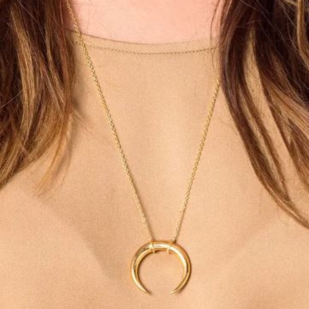 Gorjana Crescent Pendant Necklace